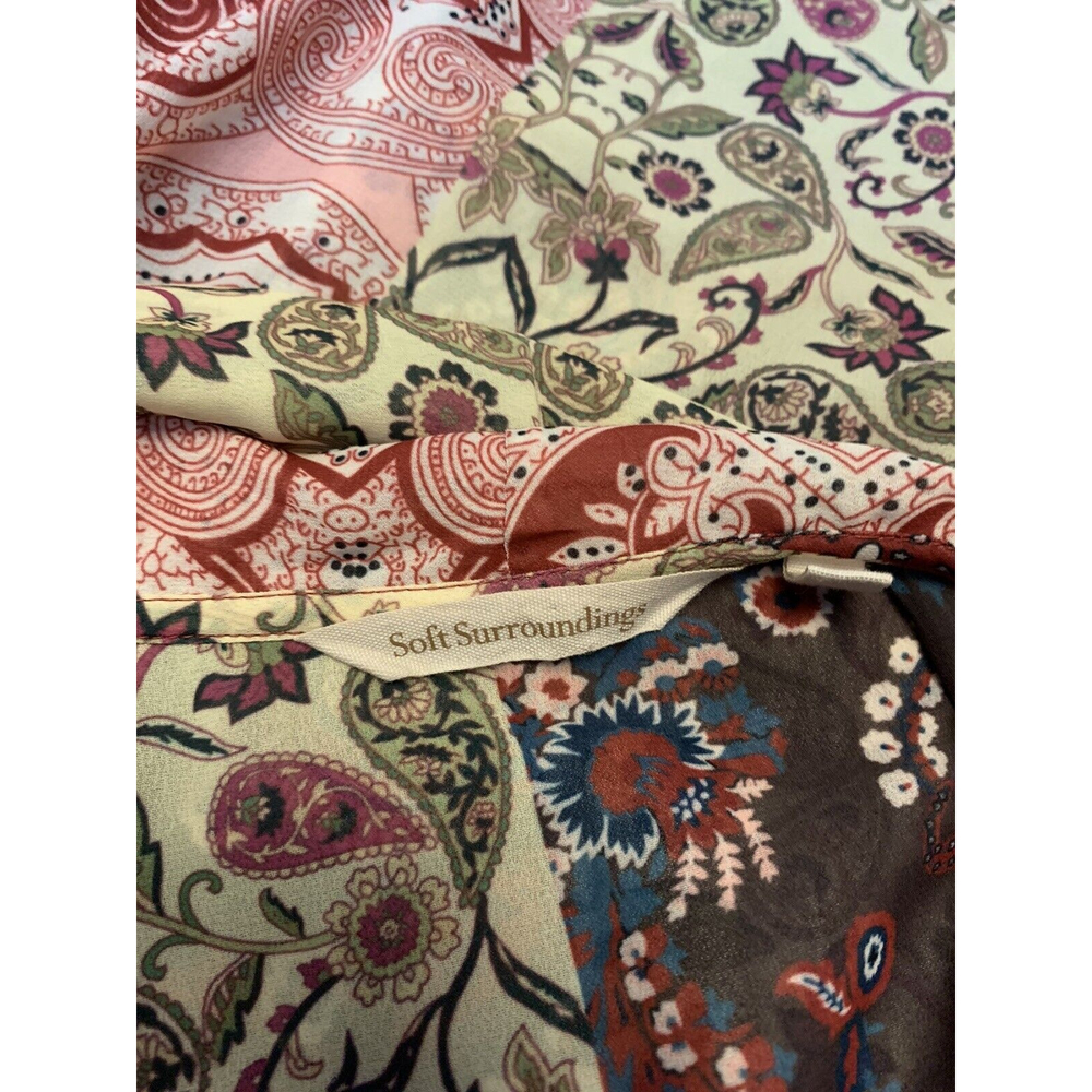 Soft Surroundings Multi Paisley-Patchwork-Print L… - image 7